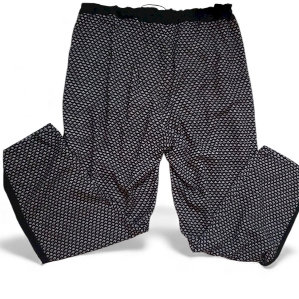 Splendid Black Patterned Jogger Pants Tuxedo Stri… - image 4